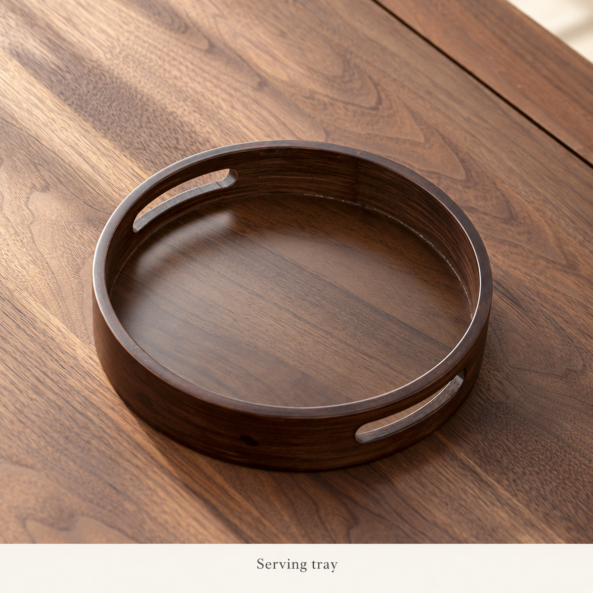 Round handled tray — Small
