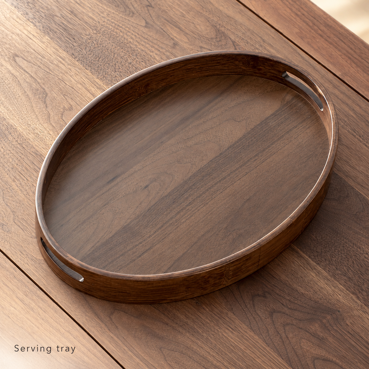 Oval handled tray — Large