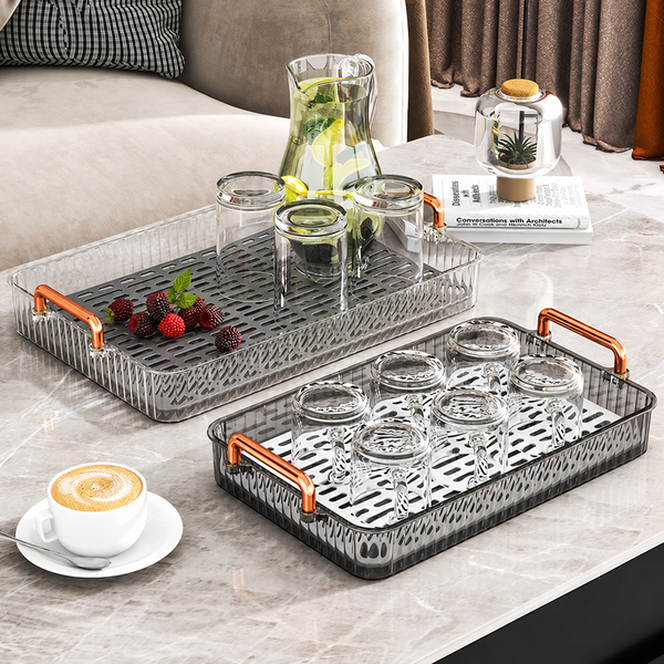 Ribbed Rectangular Drain Trays