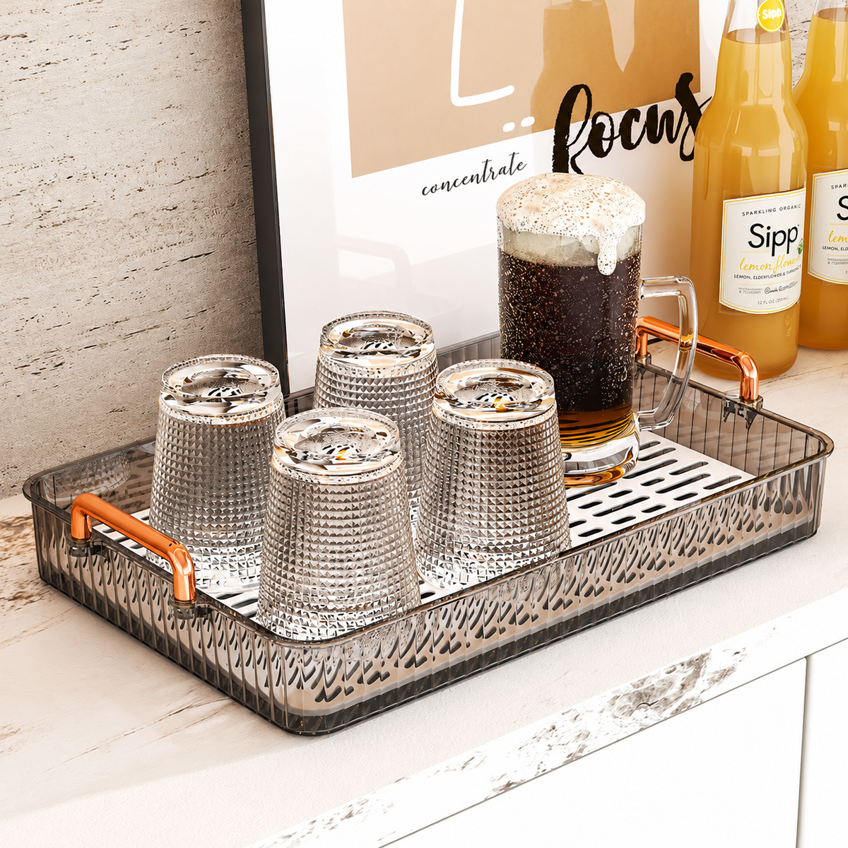 Ribbed Rectangular Drain Trays — image 2