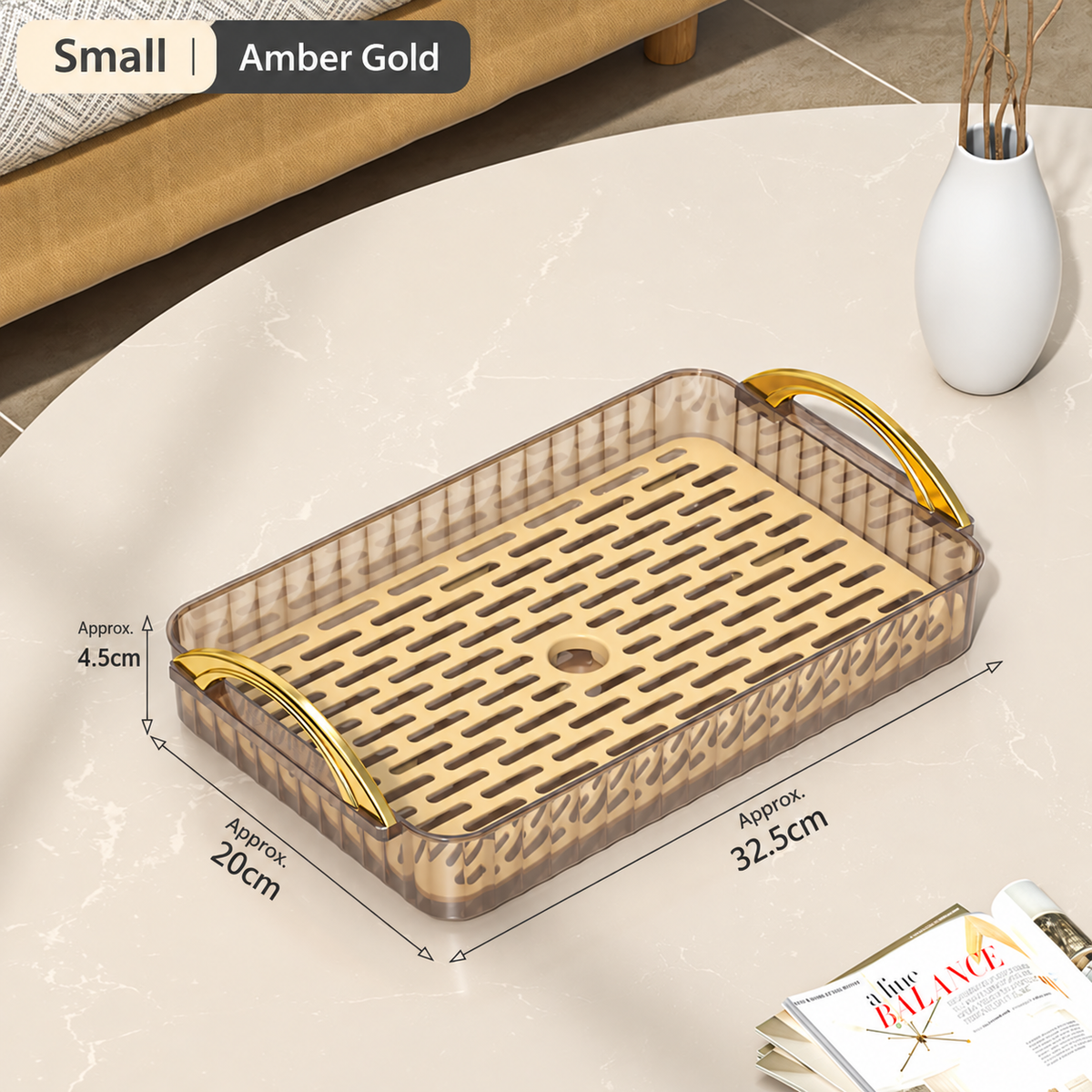 Small - Amber Gold