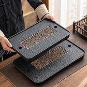 Dark Stone-Look Tea Trays — image 1