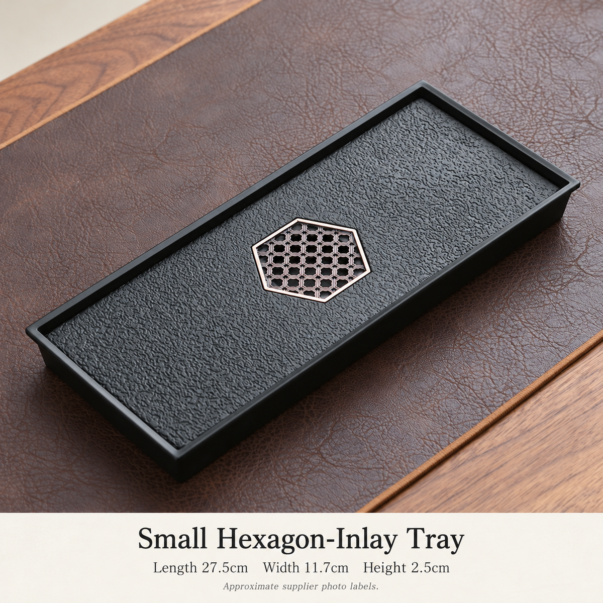 Dark Stone-Look Tea Trays — image 6
