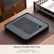 Square Parallel-Slot Tray - 28 x 28 cm