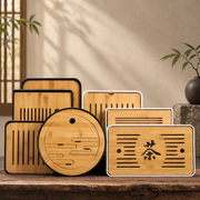 Bamboo-Top Gongfu Tea Trays — image 1