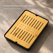 Bamboo-Top Gongfu Tea Trays — image 3