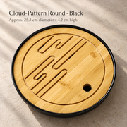Cloud-Pattern Round - Black