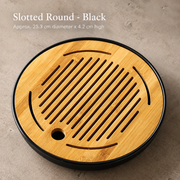 Slotted Round - Black