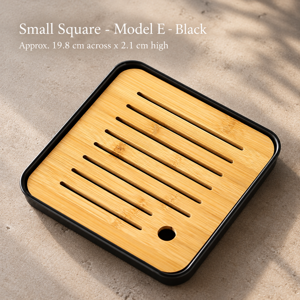 Small Square - Model E - Black