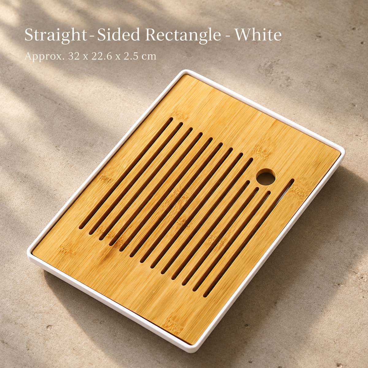 Straight-Sided Rectangle - White
