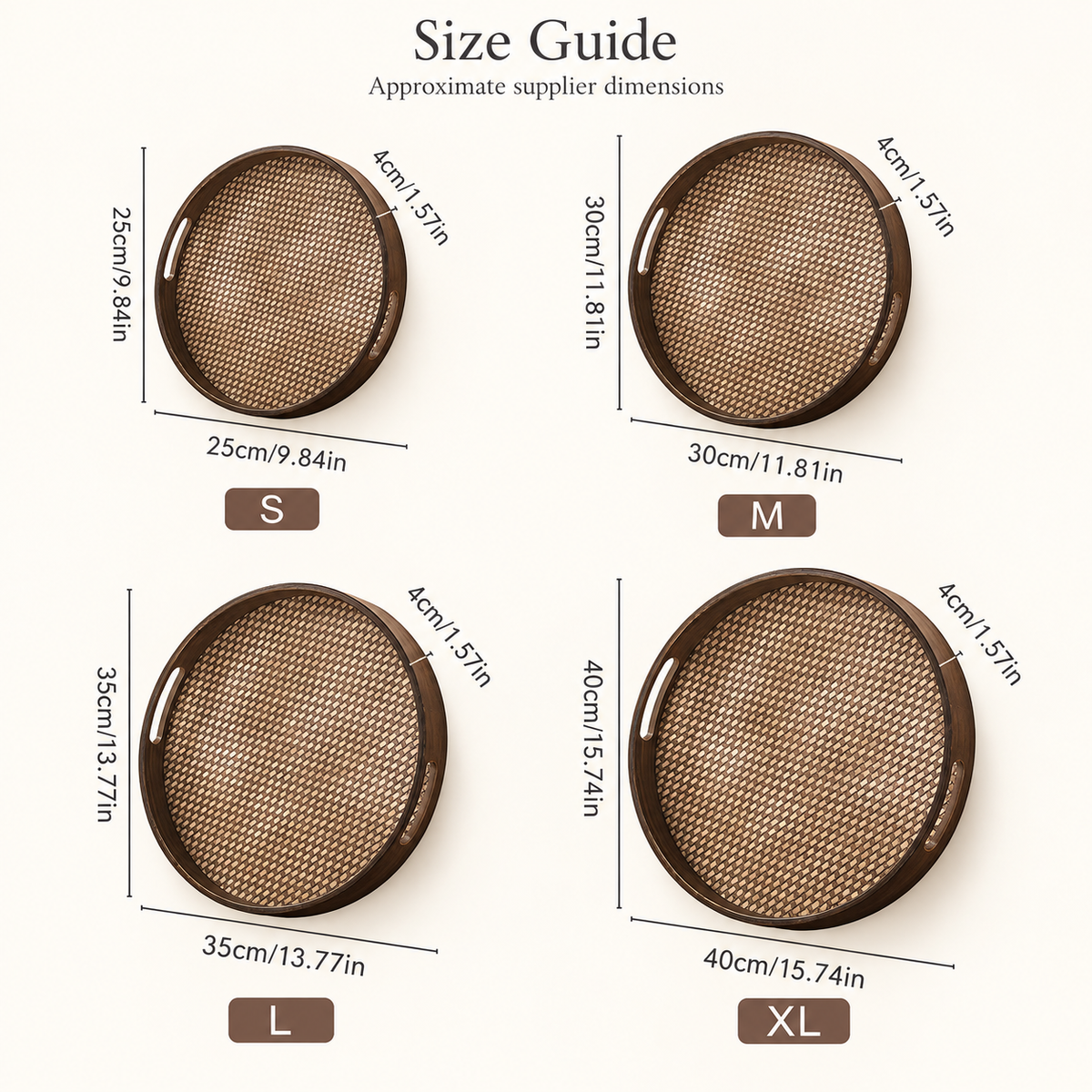 Round Tray Sizes
