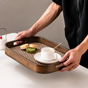 Dark Woven Serving Trays — image 3