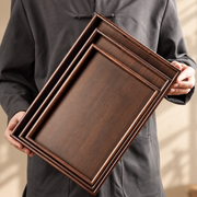 Rectangular Bamboo and Wood-Finish Serving Trays — image 3