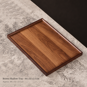 Brown Shallow Tray - 44 x 32 x 2.5 cm