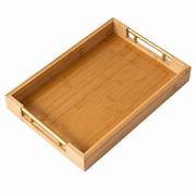 Natural-Tone Tray - Gold-Coloured Handles