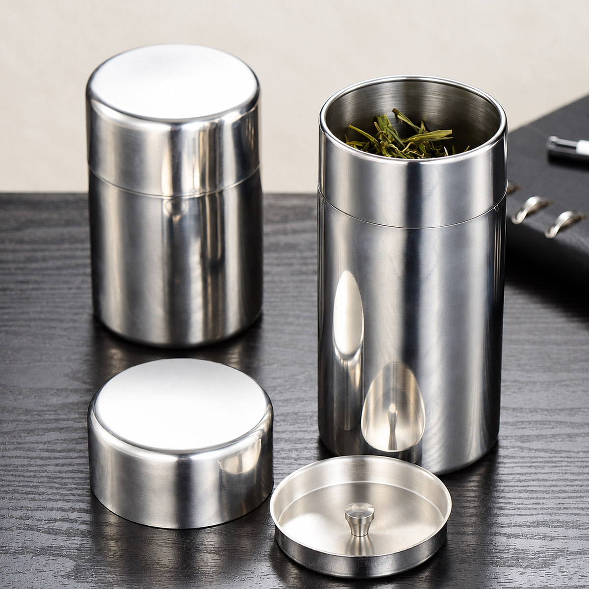 Two separate lids