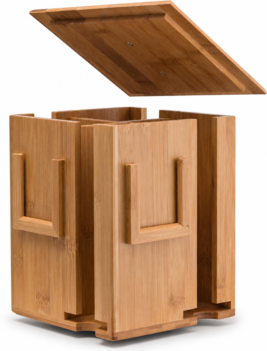 Four-Compartment Bamboo Tea Sachet Organizer — image 6