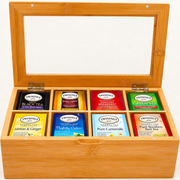 Eight-Compartment Bamboo Tea Bag Organizer — image 2