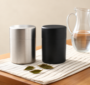 Double-Lid Stainless-Steel Tea Canister — image 1