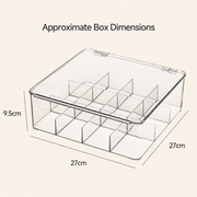 Clear Twelve-Compartment Tea Organizer — image 2