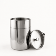 Polished Stainless Steel Tea Canister — image 2