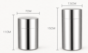 Polished Stainless Steel Tea Canister — image 4