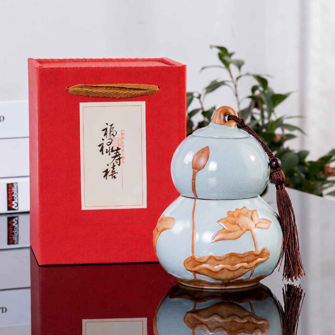 Blue Gourd Display