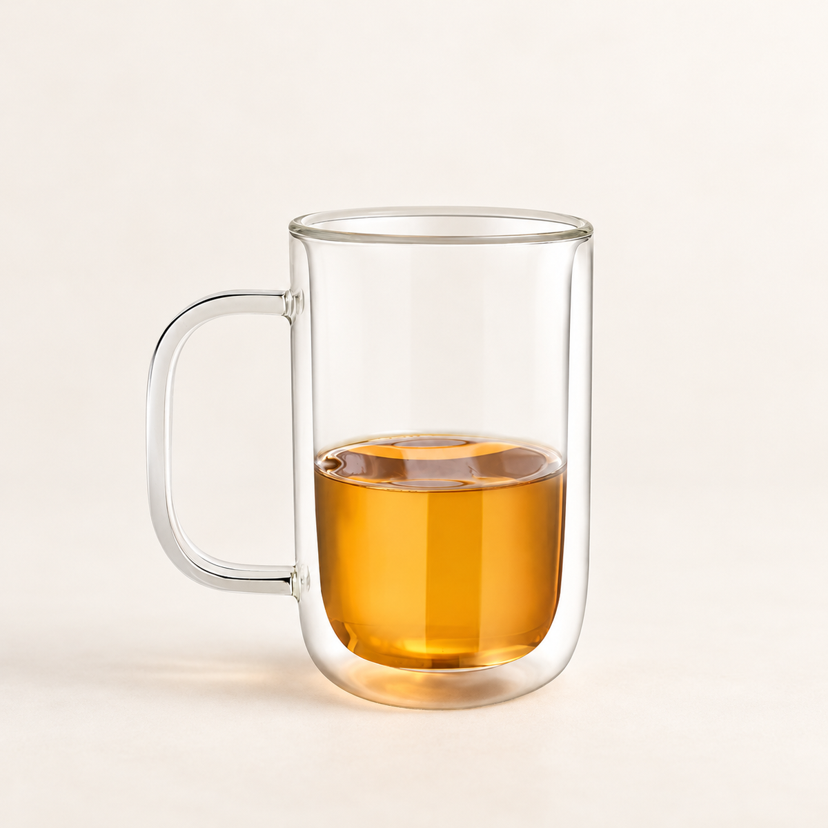 Double Wall Glass Tea Infuser Mug — image 2