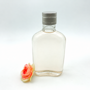 Clear Flat Glass Flask - source image 1