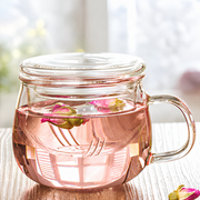 Rounded Glass Tea Infuser Mug - 300 mL — image 3
