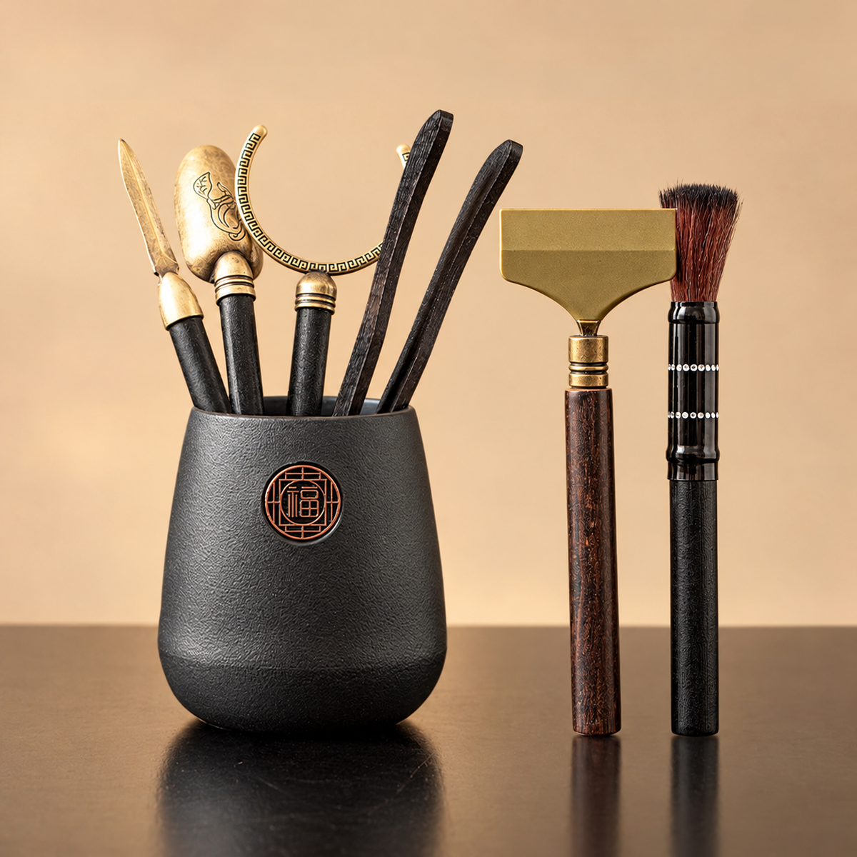 Black Handle - With Scraper