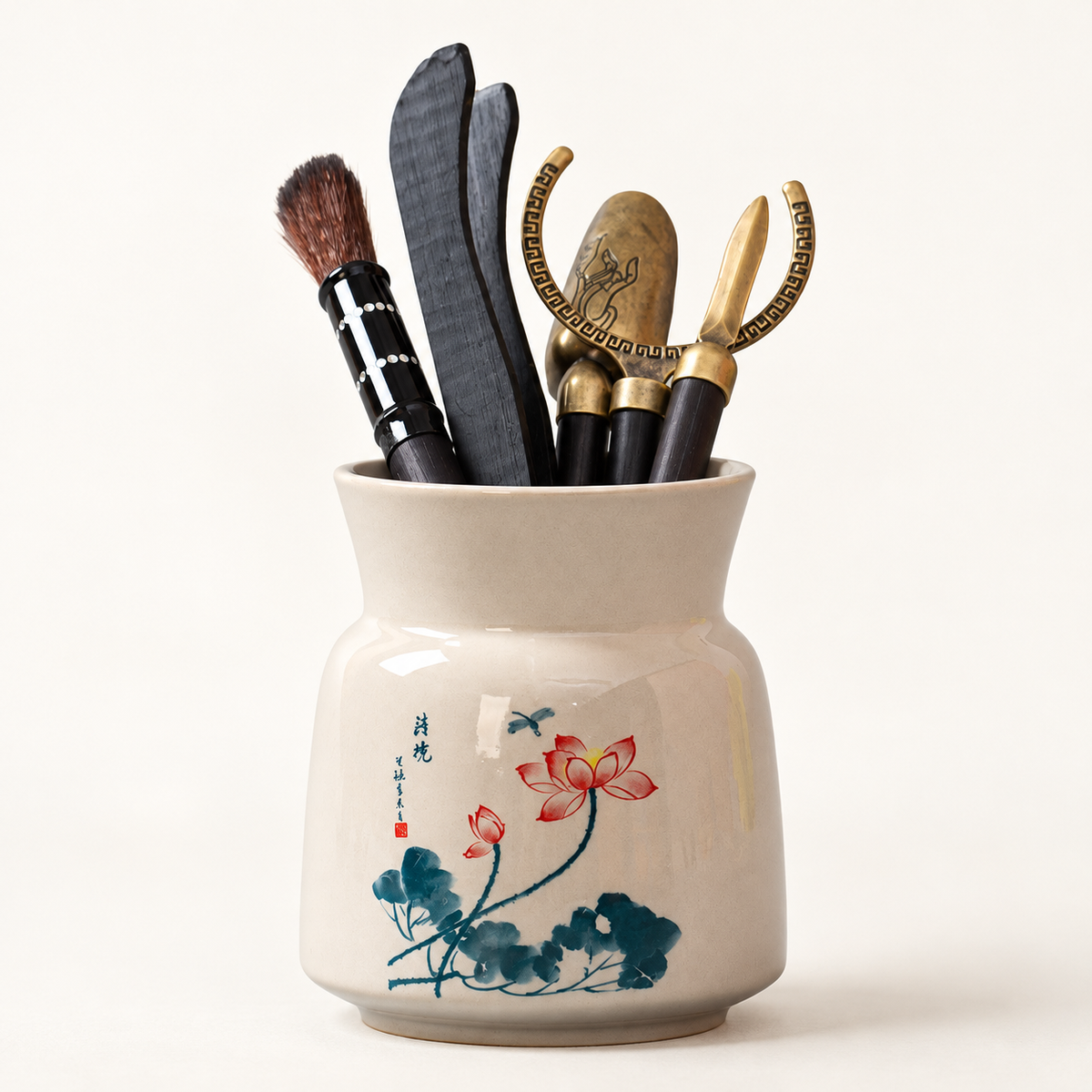 Tea Ritual Tool Set with Ceramic Holder — image 4