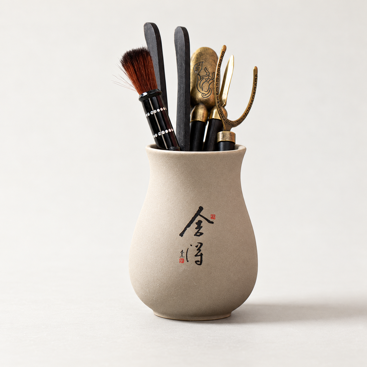 Tea Ritual Tool Set with Ceramic Holder — image 7
