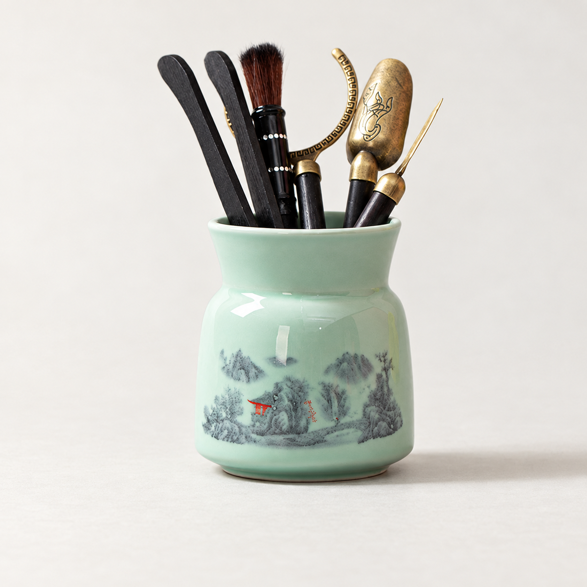 Tea Ritual Tool Set with Ceramic Holder — image 20
