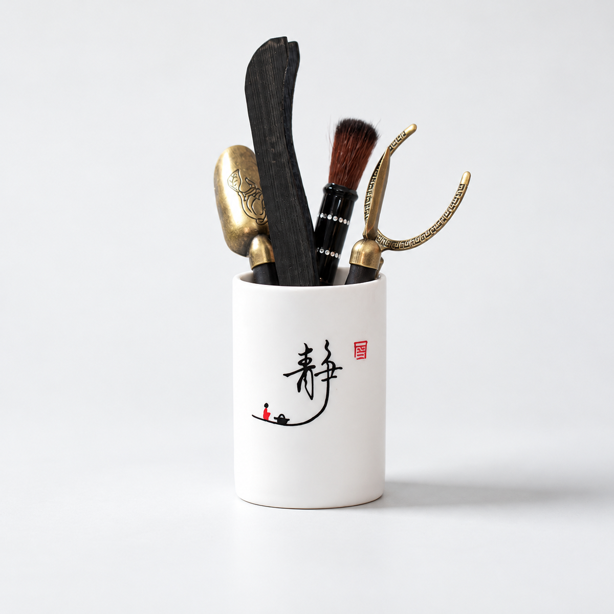 Tea Ritual Tool Set with Ceramic Holder — image 21