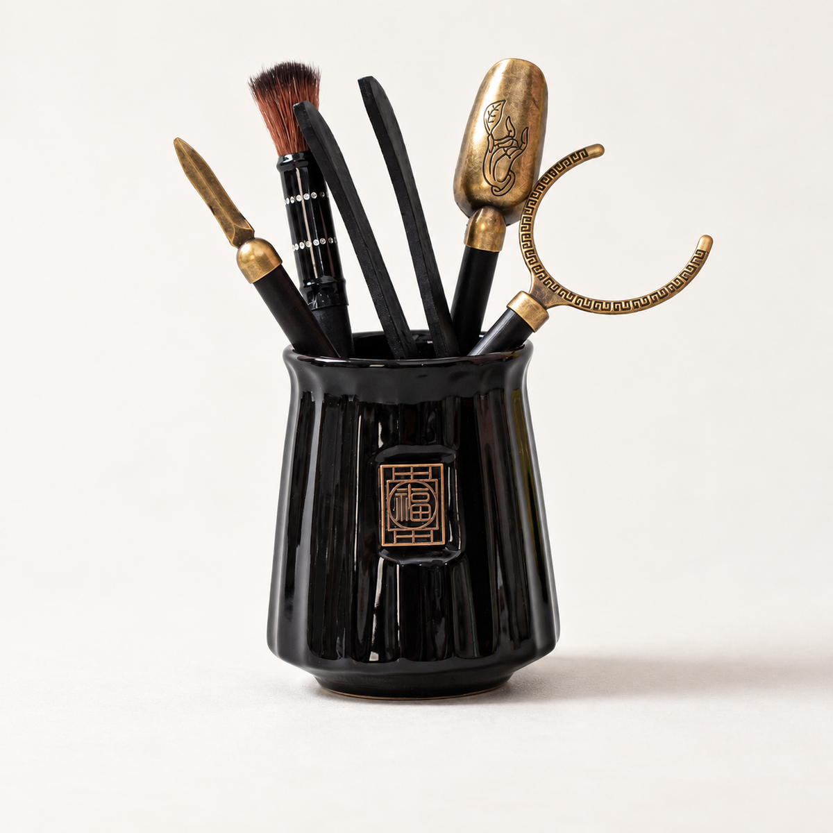 Tea Ritual Tool Set with Ceramic Holder — image 25