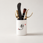 White Cylinder / Jing Calligraphy