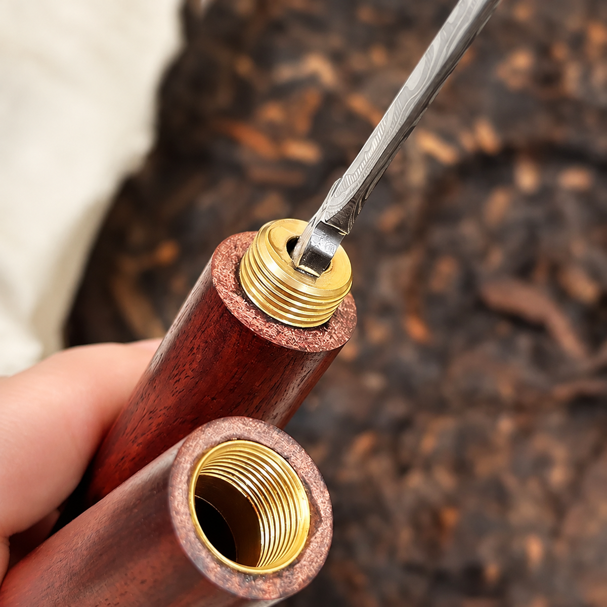 Wooden-Handled Tea Knife with Screw-On Cover — image 4