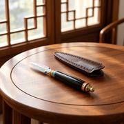Tea Knife B — Black & Blue Trim