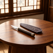Tea Knife E — Dark Cylindrical Handle