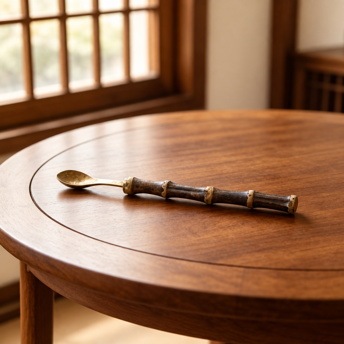 Tea Spoon — Gold-Toned Bowl