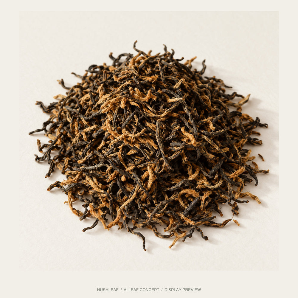 AI leaf concept — Bailin Gongfu Black Tea — Fuding, Fujian