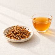 AI brewing scene concept — Golden Bud Black Tea — Mojiang, Yunnan