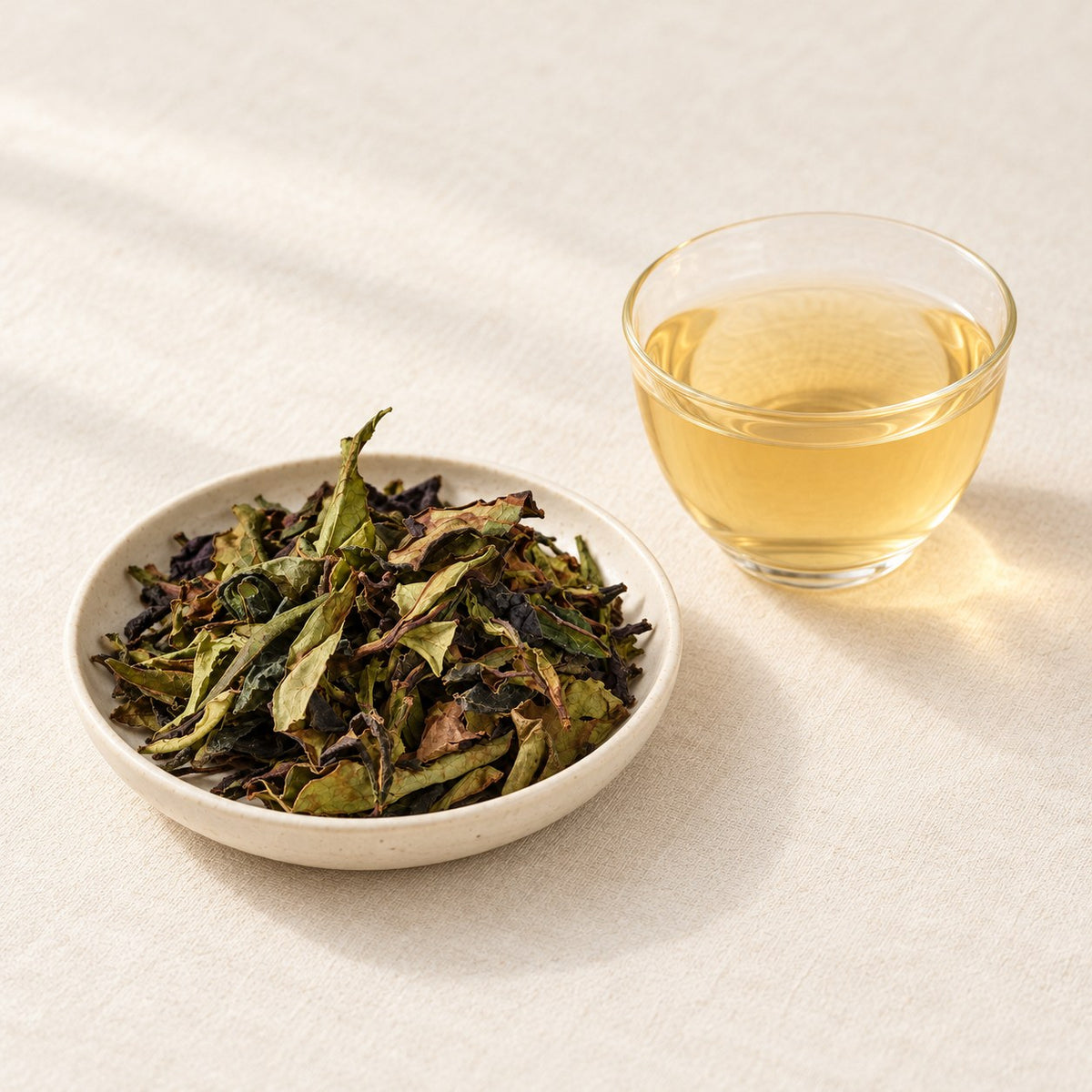 AI brewing scene concept — Purple Moonlight White Tea — Jinggu