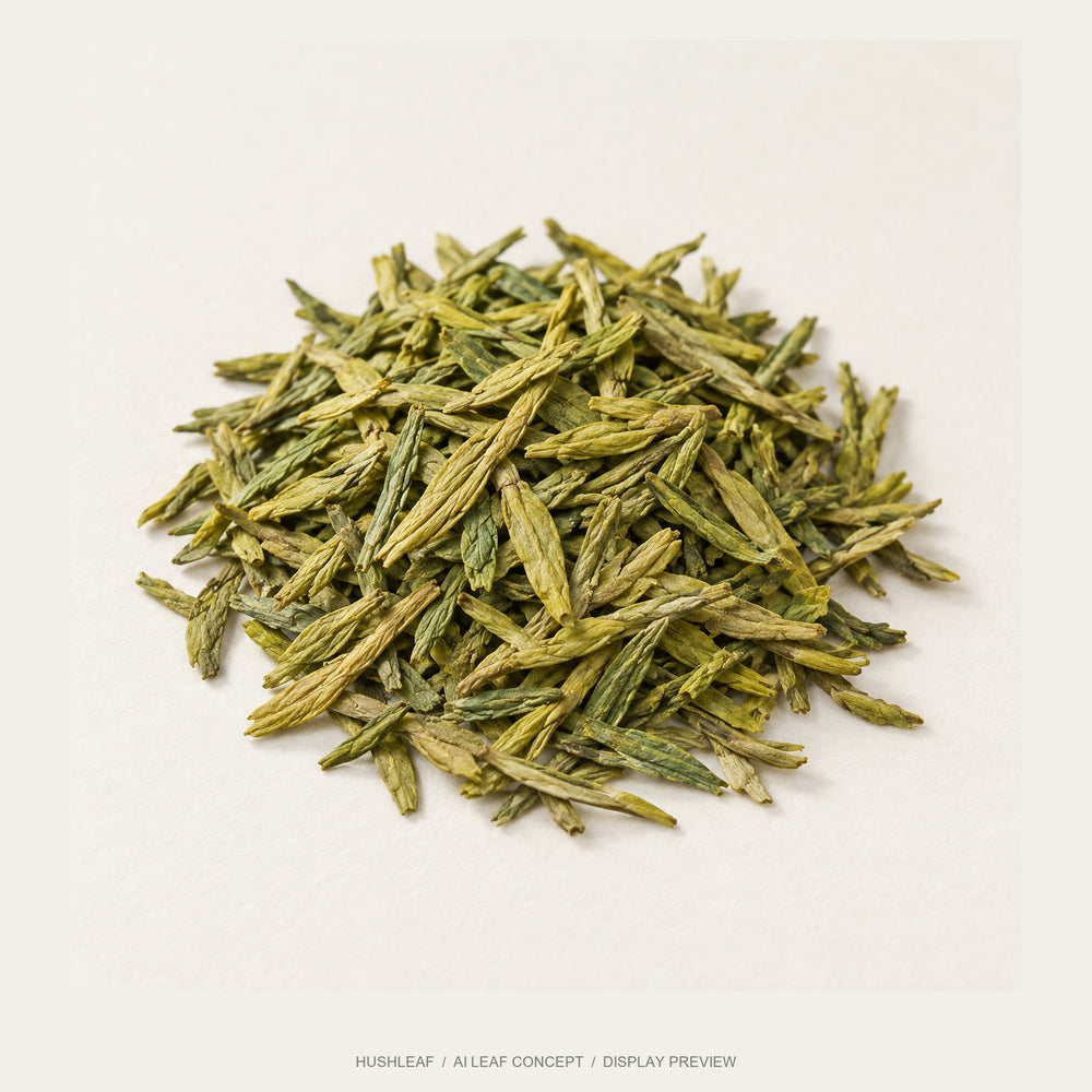 AI leaf concept — Shifeng Longjing Green Tea — Xihu