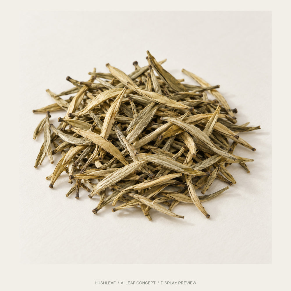 AI leaf concept — Silver Needle White Tea — Fengqing, Yunnan