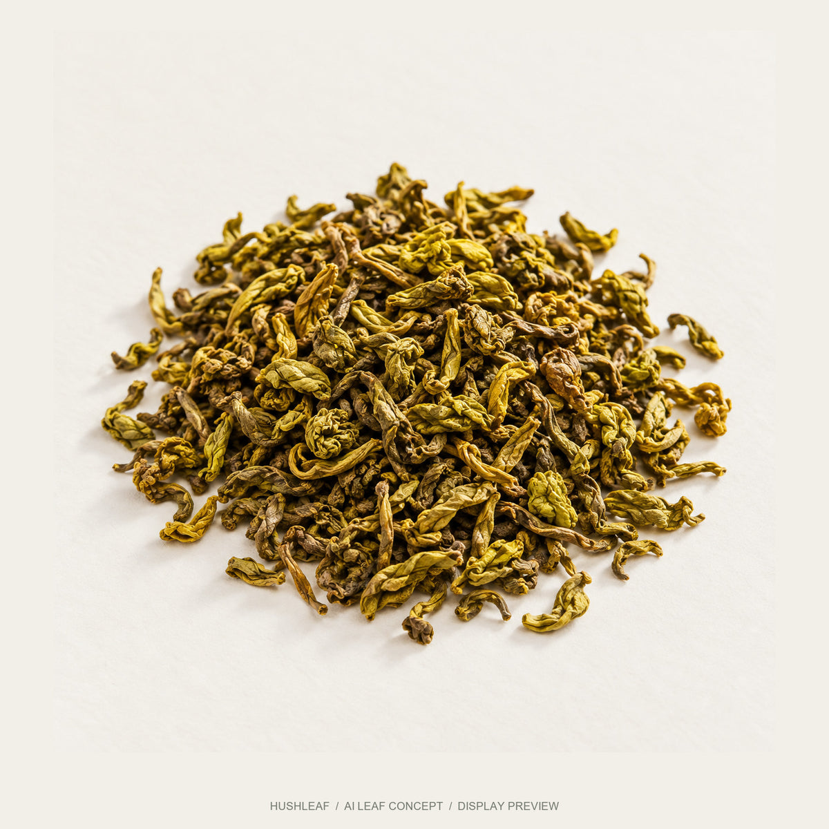 AI leaf concept — Pingyang Huang Tang Yellow Tea — Wenzhou