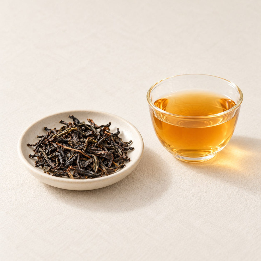 AI brewing scene concept — Ya Shi Xiang Dancong Oolong — Ping Keng Tou