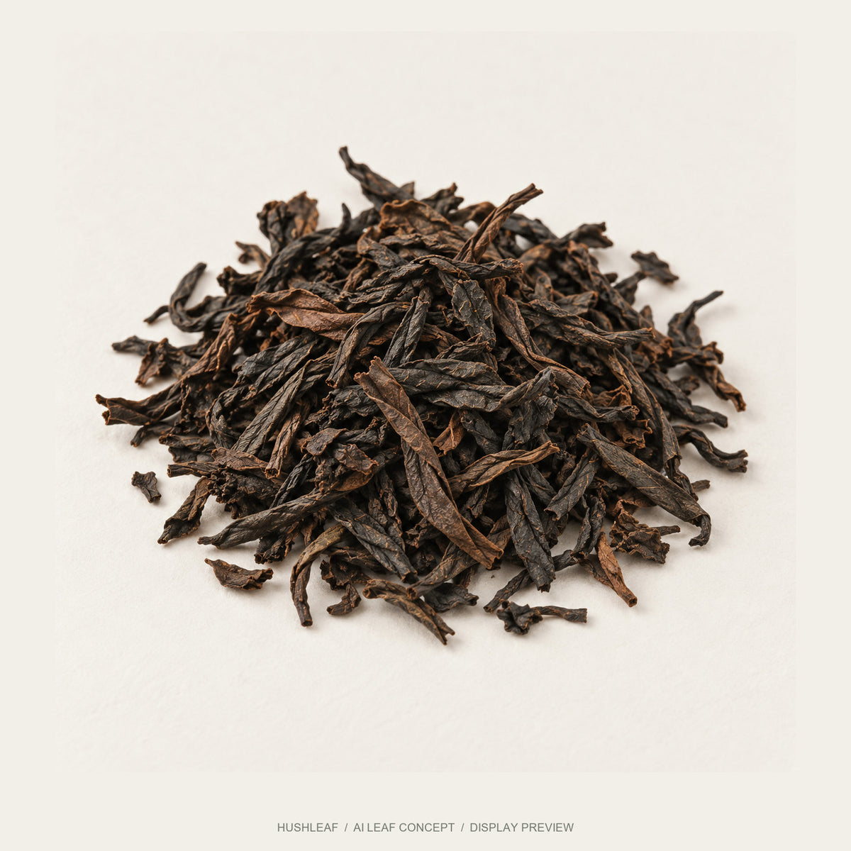 AI leaf concept — Rougui Rock Oolong — Baiyun Yan, Wuyi