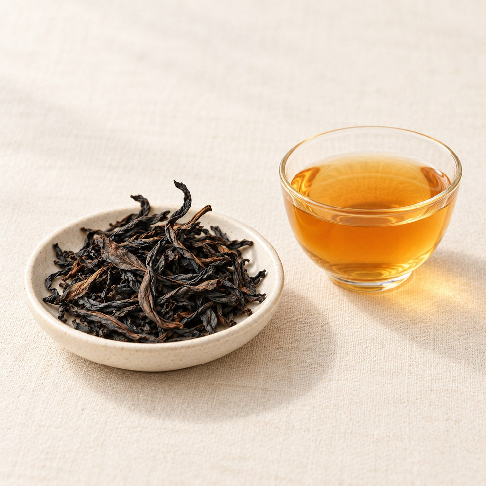 AI brewing scene concept — Tie Luo Han Rock Oolong — Xi Zhen Yan